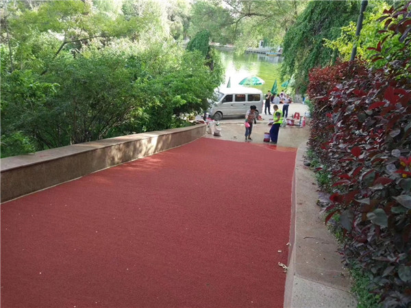 临沂彩色路面施工